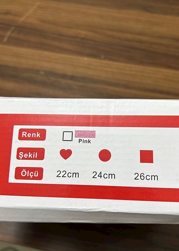 Pembe Kek Kalıbı Seti - Görsel 2