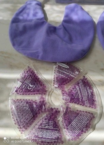 Pastel Mor Göğüs Pedi Seti - Görsel 2