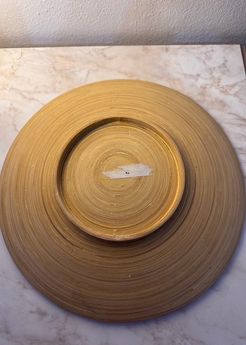 Bambu Bej Düz Tabak - Görsel 4