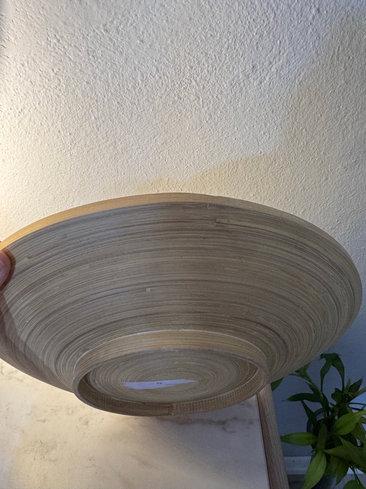 Bambu Bej Düz Tabak - Görsel 3