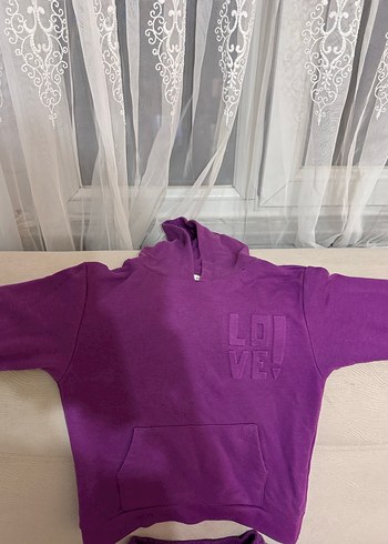 Kızlar İçin Mor Eşofman Takımı - Görsel 3