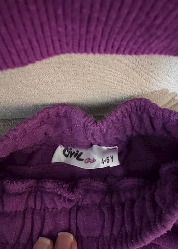 Kızlar İçin Mor Eşofman Takımı - Görsel 5