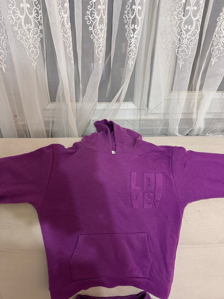 Kızlar İçin Mor Eşofman Takımı - Görsel 3