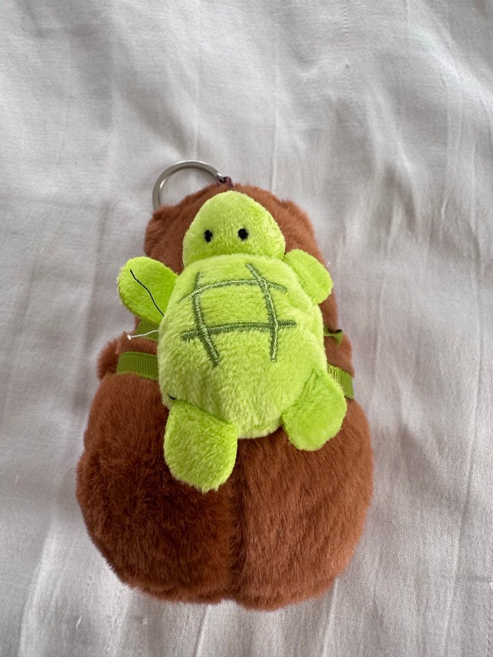 Kahverengi Peluş Oyuncak Kaplumbağalı - Görsel 2