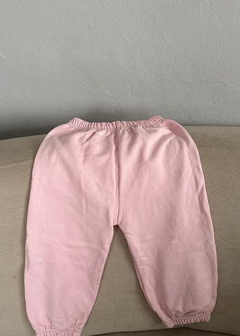 Kız Çocuk Pembe Rahat Kesim Eşofman Altı - Görsel 2