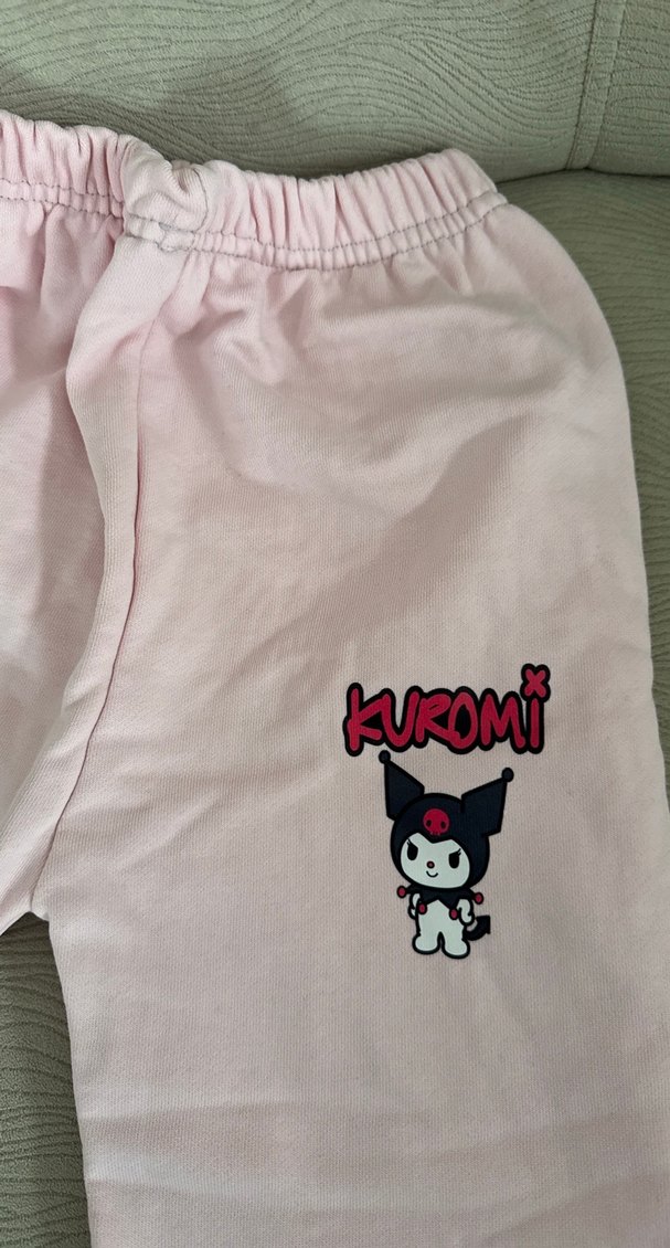 Kız Çocuk Pembe Rahat Kesim Eşofman Altı - Görsel 3