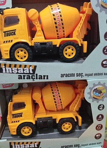 Sesli ışıklı iş makinası 