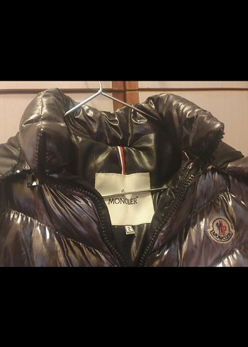 moncler lGri Kadın Kürklü Şişme Yelek - Görsel 3