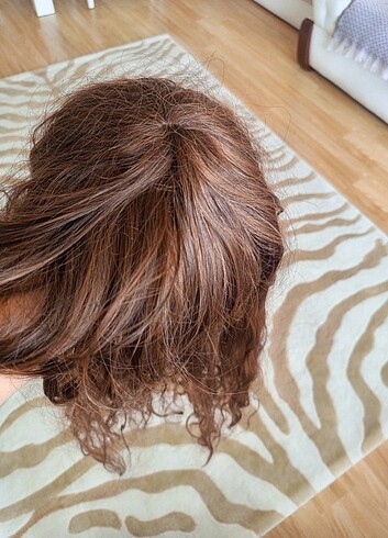  Beden kahverengi Renk Dalgalı uzun peruk