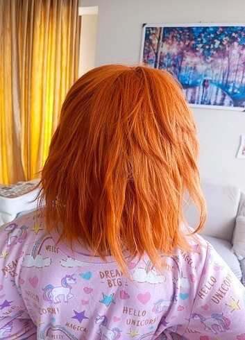 Zara Turuncu peruk kısa 