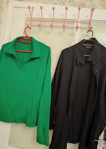 bayan gömlek ve kazak - Görsel 2