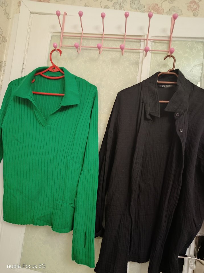 bayan gömlek ve kazak - Görsel 2