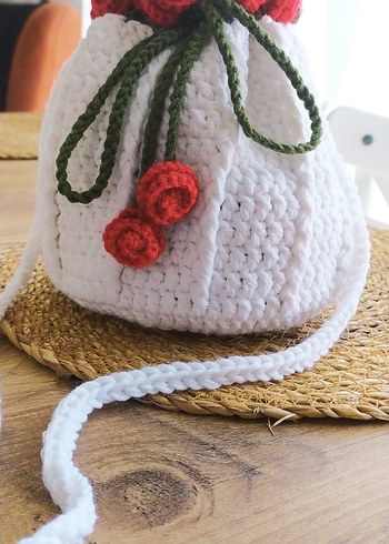 Bohem Tarzı Örgü Çanta - Görsel 2