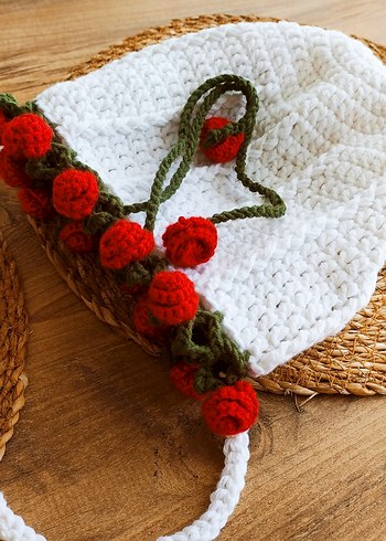 Bohem Tarzı Örgü Çanta - Görsel 4