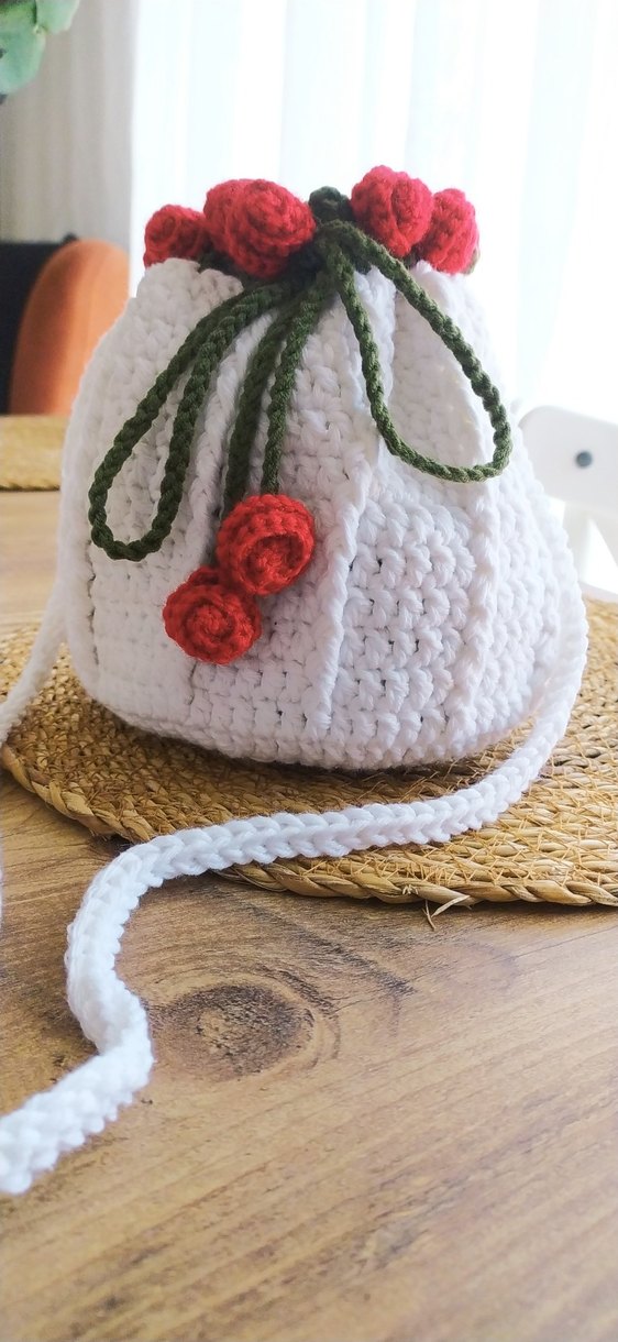 Bohem Tarzı Örgü Çanta - Görsel 2