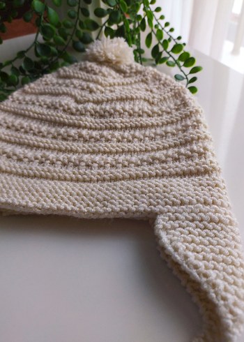 Bohem Stil Bebek Örgü Bere - Görsel 4