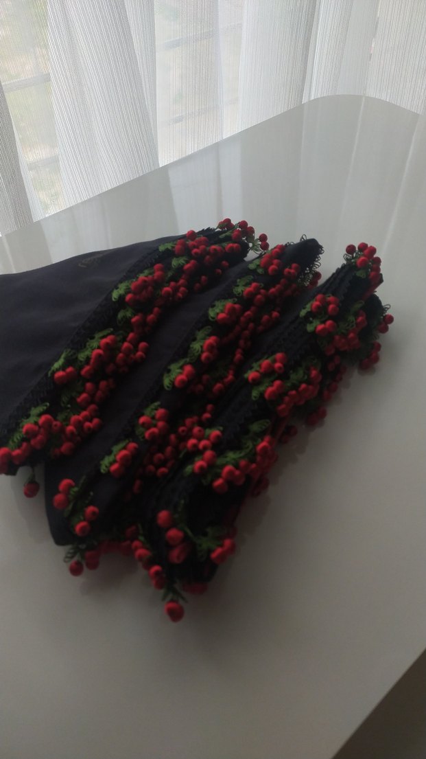 kiraz boncuk iğne oyası - Görsel 4