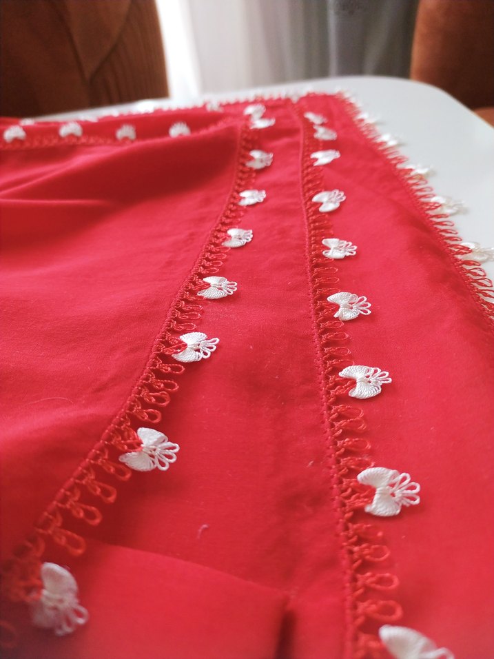 iğne oyası tülbent - Görsel 3