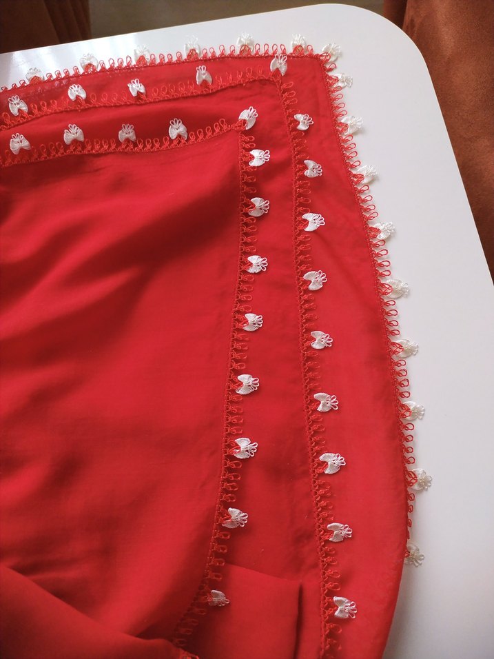 iğne oyası tülbent - Görsel 4