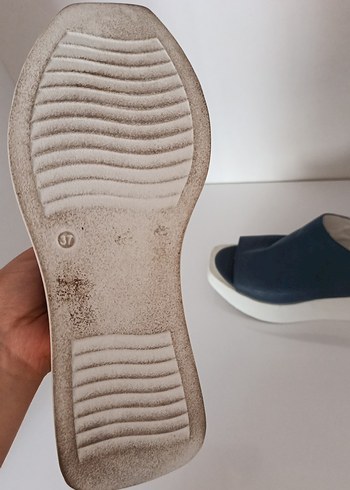 37 Beden mavi Renk Mavi Kadın Dolgu Topuklu Sandalet