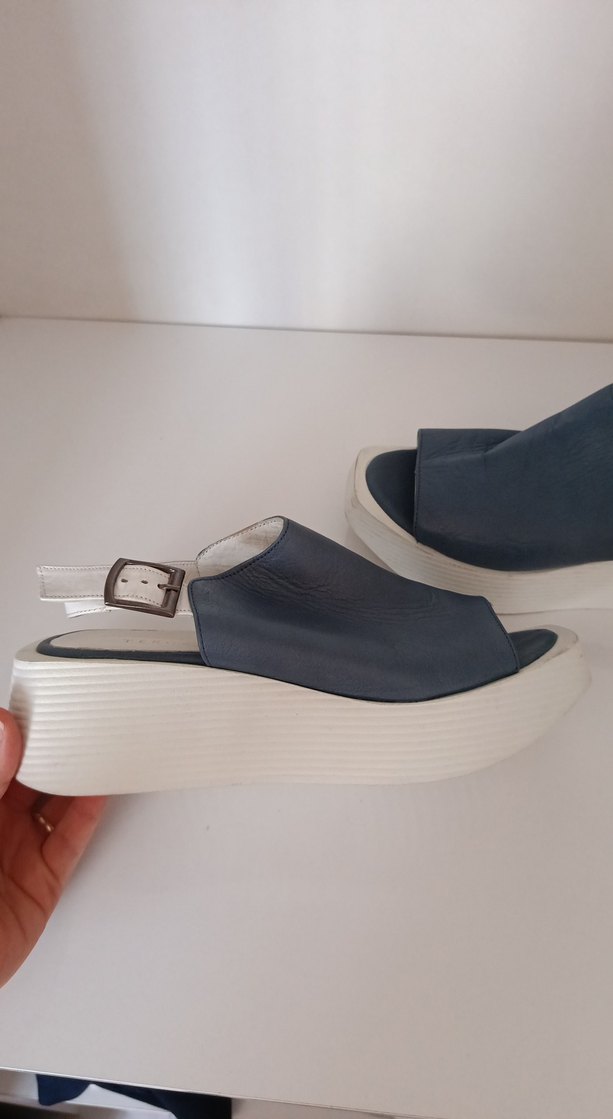 Mavi Kadın Dolgu Topuklu Sandalet - Görsel 2