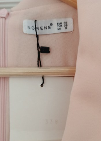 Pembe Kürklü Uzun Kadın Klasik Ofis Kabanı - Görsel 4