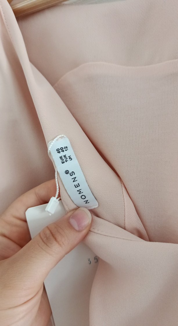 Bej Fırfırlı Straplez Kadın Tulum - Görsel 3