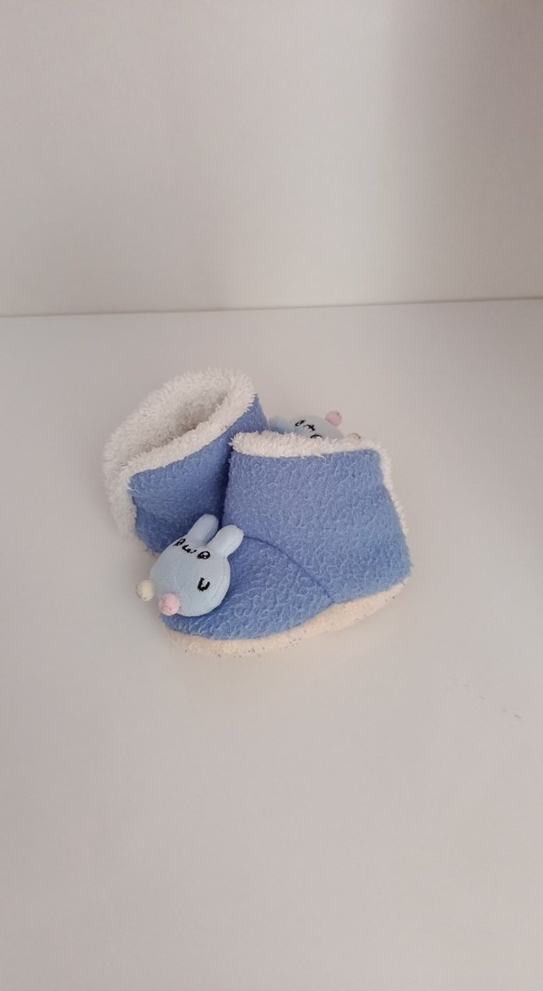 Nakışlı Mavi Erkek Bebek Ev Botu - Görsel 2