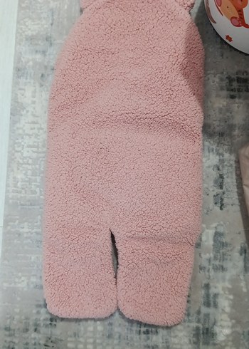 Nakışlı Pembe Bebek Battaniyesi tulum - Görsel 2