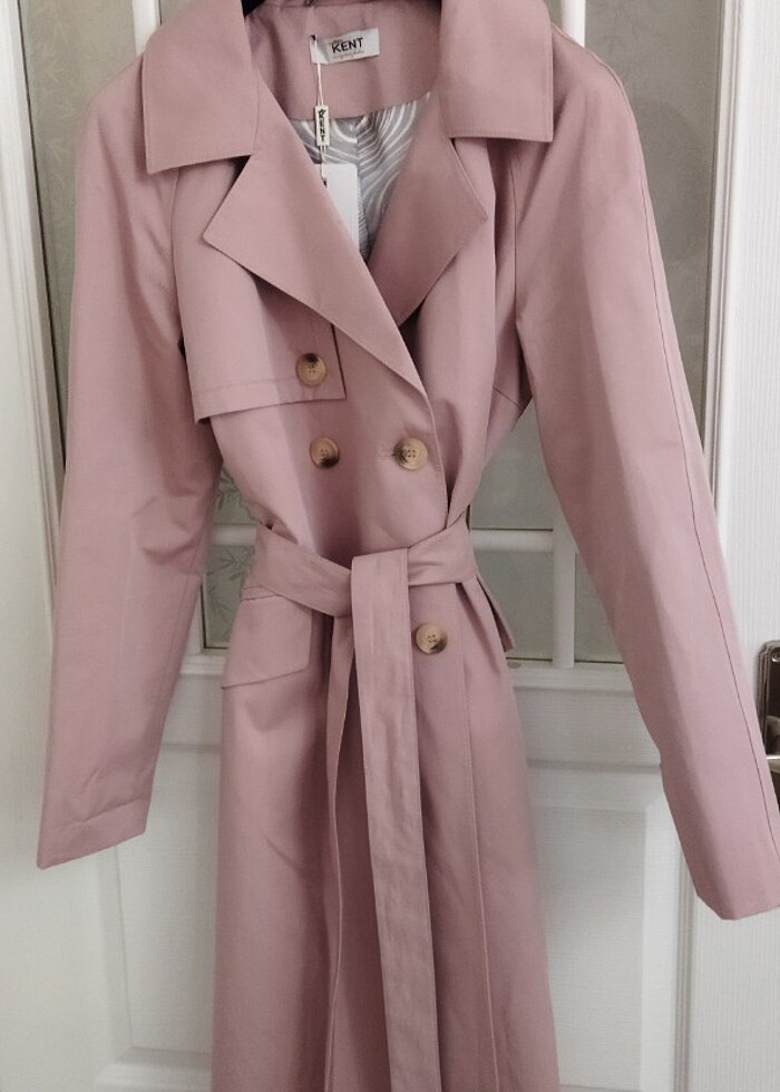Pembe trenckot - Görsel 2