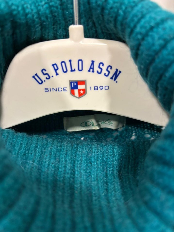 Turkuaz Bohem Kısa Kollu Balıkçı Yaka Kazak - Görsel 3