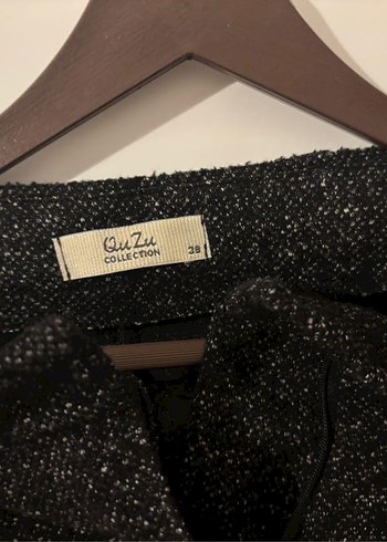 Gri Kemerli Kadın kalın Kumaş Pantolon - Görsel 3