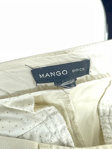 38 Beden beyaz Renk Mango Jean / Kot %70 İndirimli.