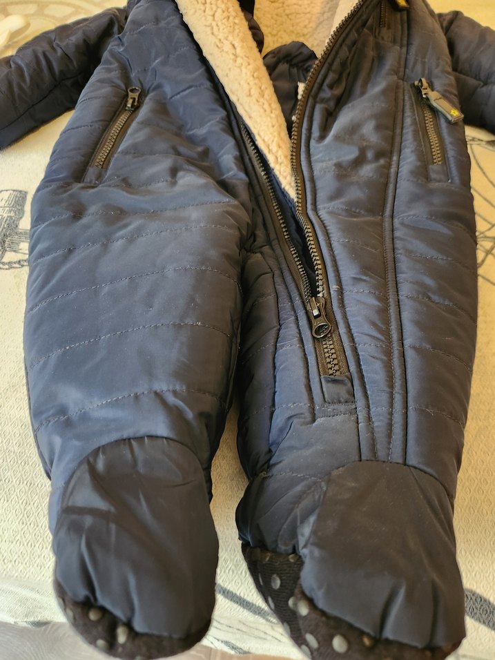 Mavi Bebek Fermuarlı Tulum - Görsel 3