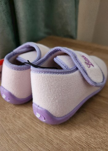 Kız Çocuk Mor Polar Sıcak Ev Terliği - Görsel 2