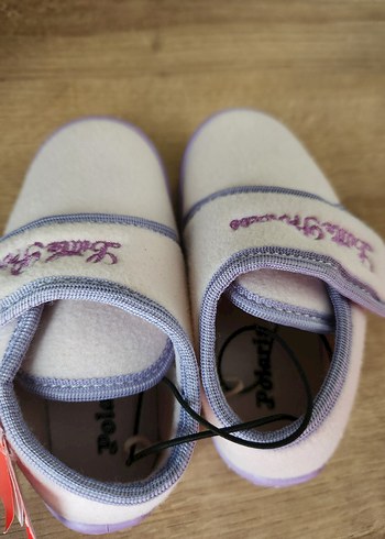 Kız Çocuk Mor Polar Sıcak Ev Terliği - Görsel 3