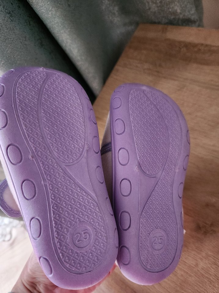 Kız Çocuk Mor Polar Sıcak Ev Terliği - Görsel 4