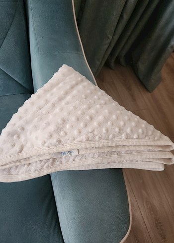 Bebek için beyaz noktalı yumuşak battaniye - Görsel 3
