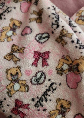 Baskılı Pembe Çocuk Battaniyesi - Görsel 2