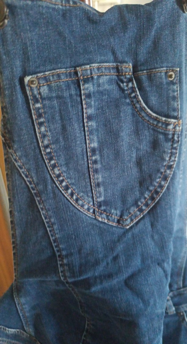 Tokalı Lacivert Hamile Midi Kot Etek - Görsel 2