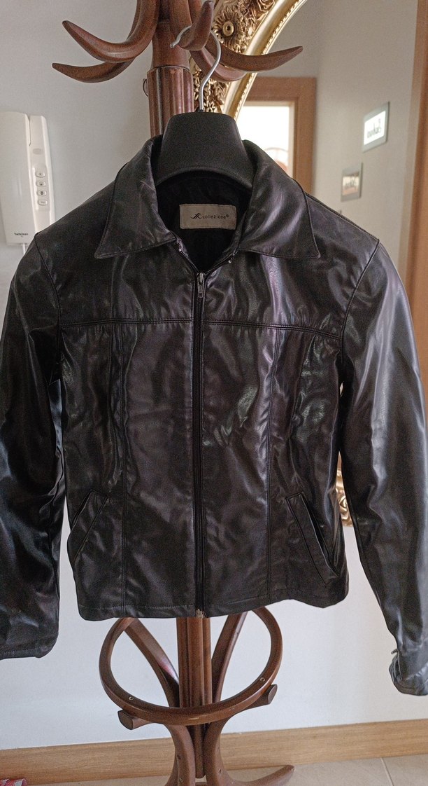 Siyah Deri Biker Ceket - Görsel 2