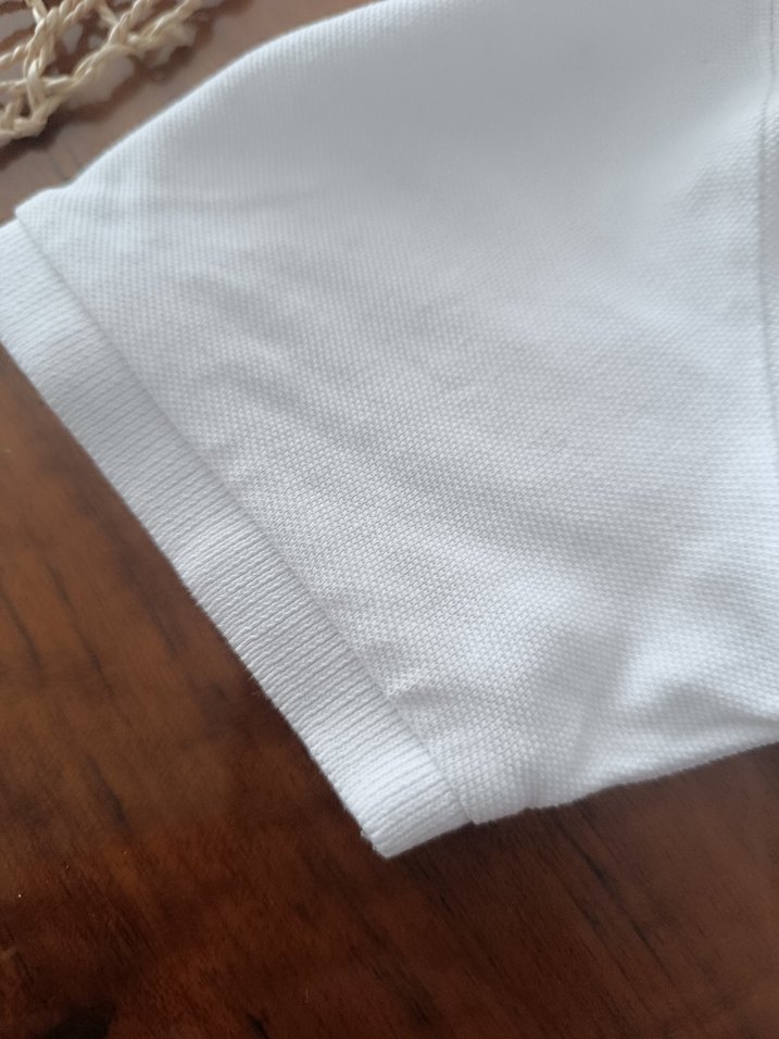 Beyaz Erkek Çocuk Kısa Kollu Polo Tişört - Görsel 2