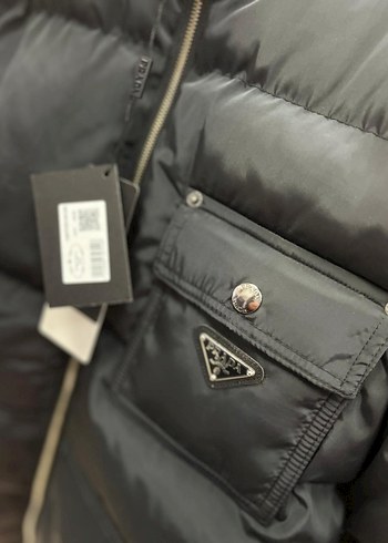 PRADA Siyah Erkek Streetwear Mont - Görsel 3