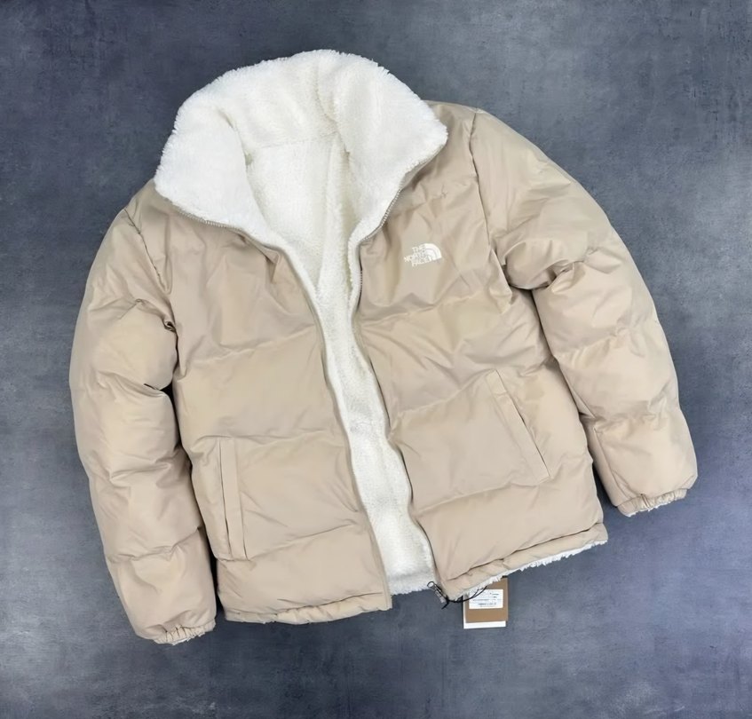 Bej Peluş Erkek Mont - Görsel 3