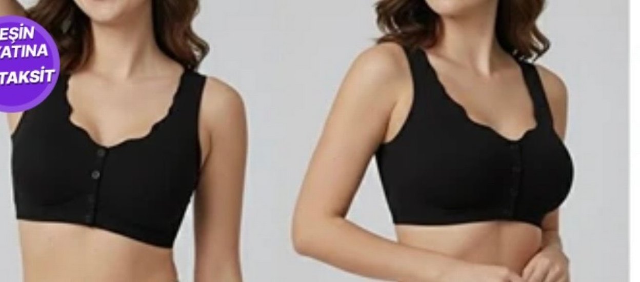 Siyah Kısa Goth Spor Sütyeni - Görsel 4