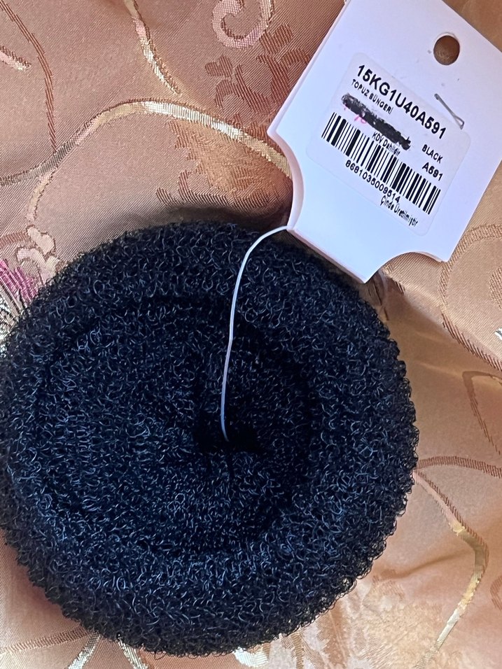 Siyah Prenses topuz aparatı büyük boy - Görsel 3