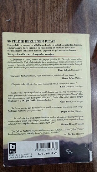  Beden Şu Culgin Türkler. Turgut Ozakman