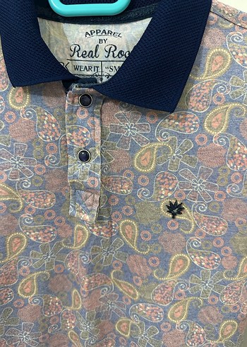 Erkek Çok Renkli Desenli Polo Tişört - Görsel 2