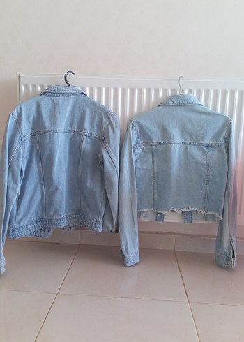 s Beden mavi Renk Mavi Pastel Kadın Denim Ceket