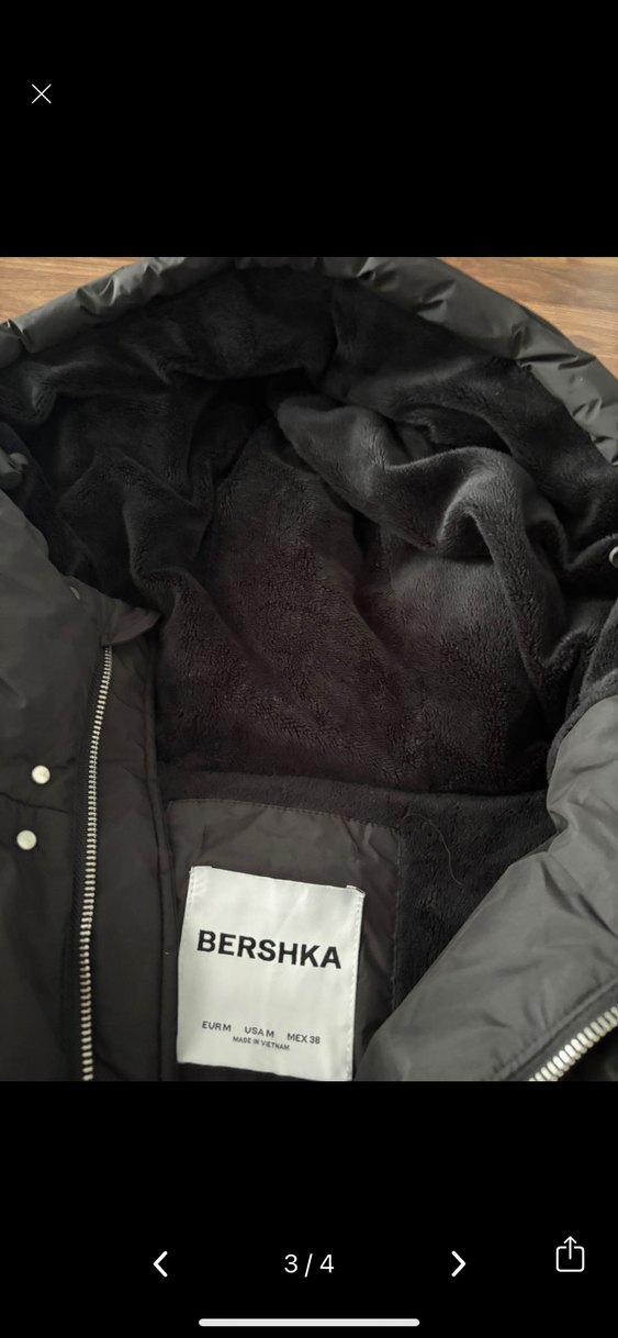 Siyah Fermuarlı Bershka Erkek Kışlık Mont - Görsel 3